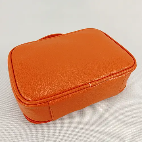 2022 Bew Desktop Leather Fashion Extra Large Makeup Travel Box Bag 